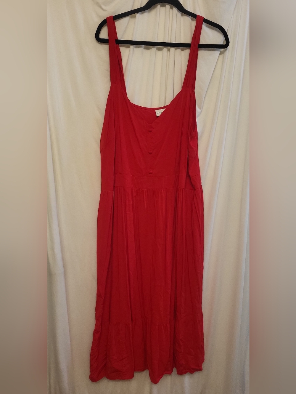 Red Sleeveless Maxi Dress by Avanti